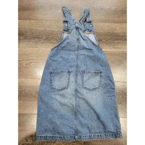 Gap Kids Girls Size XL Overall Dress‎ Button Front Back Pockets #3 - Picture 2 of 3